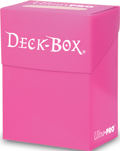 Ultra Pro Solid Color Deck Box - Bright Pink