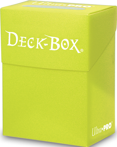 Ultra Pro Solid Color Deck Box - Bright Yellow