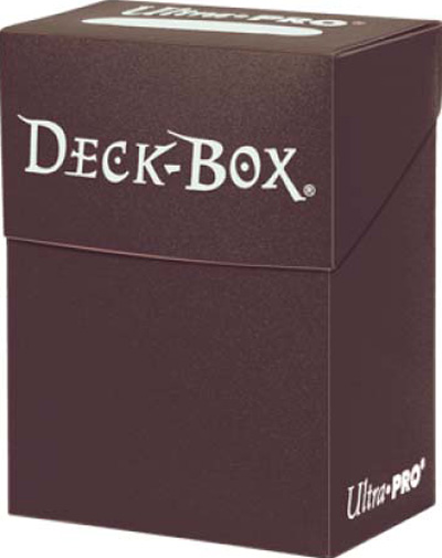 Ultra Pro Solid Color Deck Box - Brown