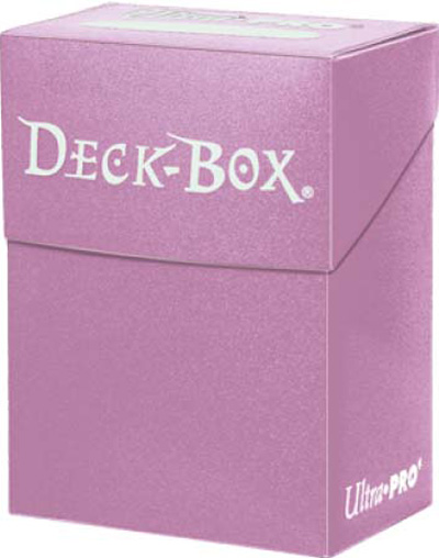 Ultra Pro Solid Color Deck Box - Pink