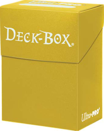Ultra Pro Solid Color Deck Box - Yellow