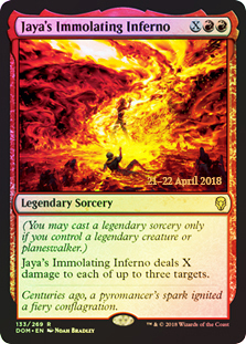 Jaya's Immolating Inferno (Prerelease Foil)