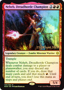 Neheb, Dreadhorde Champion (Prerelease Foil)