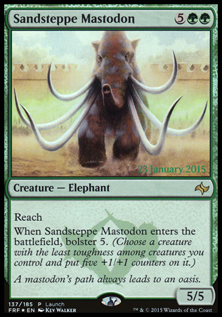 Sandsteppe Mastodon Fate Reforged Launch Weekend 